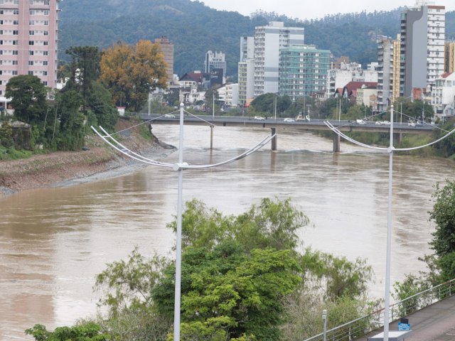 Defesa Civil segue monitorando condio meteorolgica de Blumenau