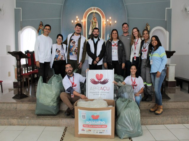 Campanha do Agasalho do Programa de Voluntariado do Porto do Açu arrecada cerca de 900 peças de frio