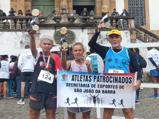 Atletas de SJB conquistam terceiras colocaes na corrida de Ouro Preto