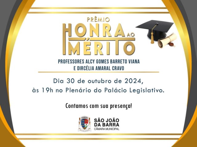 Homenagem aos professores, nesta quarta (30), s 19h, na Cmara de SJB