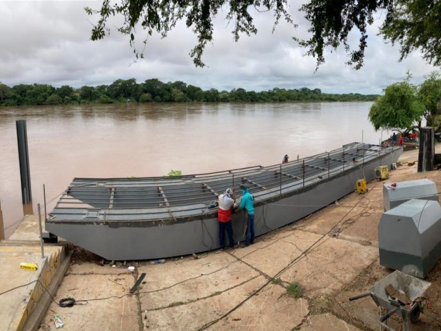 Obra do Pier do Rio Parnaba segue em rtimo acelerado em Teresina