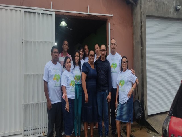 Corrente do Bem e Peloto do Bem visitam projeto Acolher no bairro Santo Antnio em Teresina