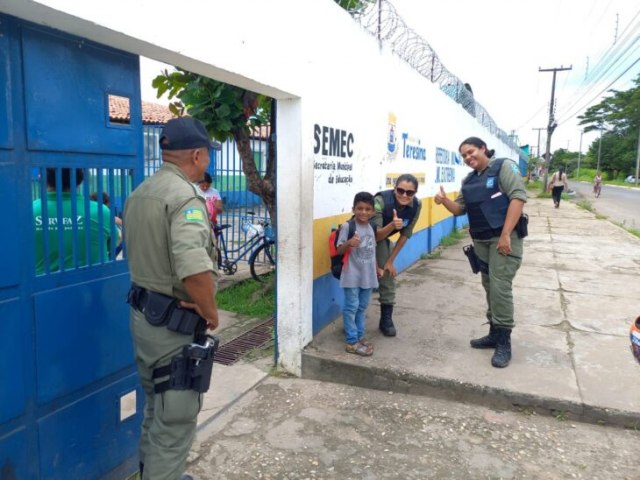 Operao da Polcia Militar intensifica aes e garante paz nas escolas do Piau