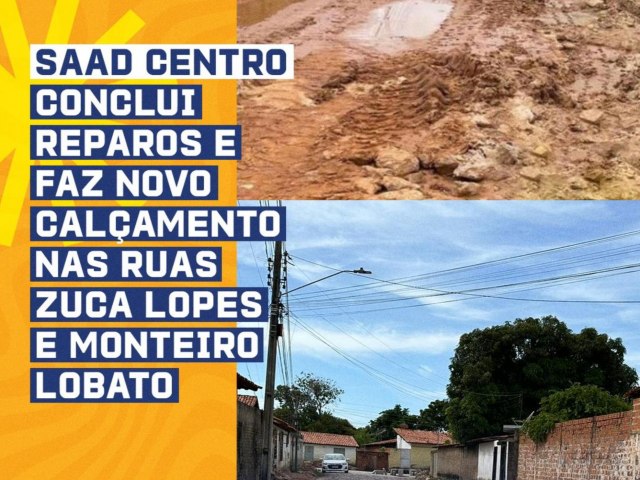 SAAD CENTRO conclui obras de drenagem no bairro Parque Alvorada zona norte da capital