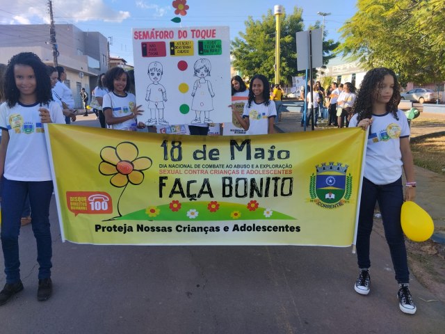 POPULAO DE CORRENTE NO PIAU ABRAA A CAMPANHA EDUCATIVA DESENVOLVIDA PELA SSP/PI