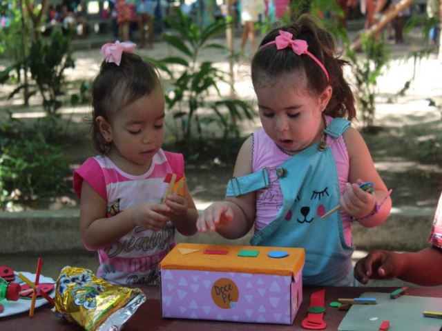 Programa Criana Feliz realiza vrias atividades de lazer no parque