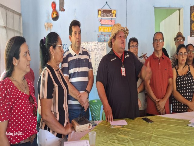 Moreiro do Povo comanda posse da nova diretoria da associao dos moradores da Serra do Gavio.