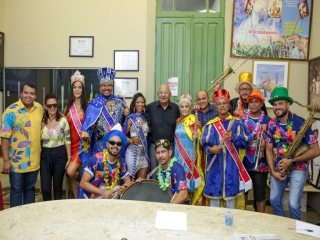 Na capital, Prefeito Dr. Pessoa recebe as Majestades do Carnaval de Teresina 2024