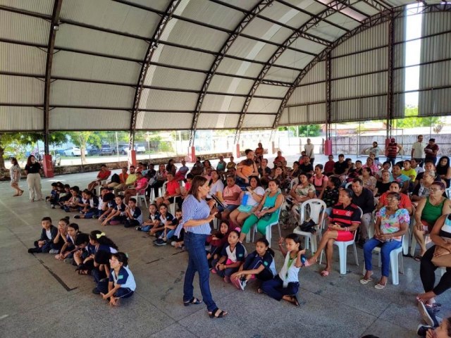 Em Teresina, Maio Laranja  celebrado na Escola Municipal Murilo Braga