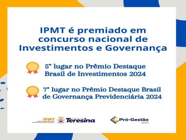 IPMT  premiado em concurso nacional de Investimento e Governana