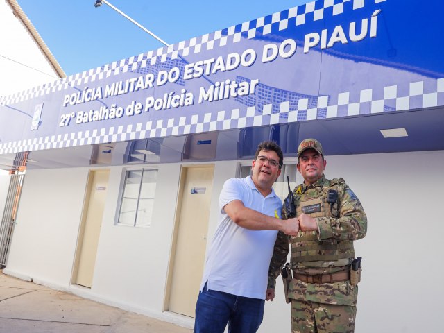 Governador entrega nova sede de batalho da PM e destaca reforo na segurana pblica em Parnaba