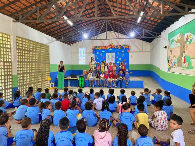 CMEI Luis Gonzaga Pires promove lanamento do projeto Alfabetiza Teresina