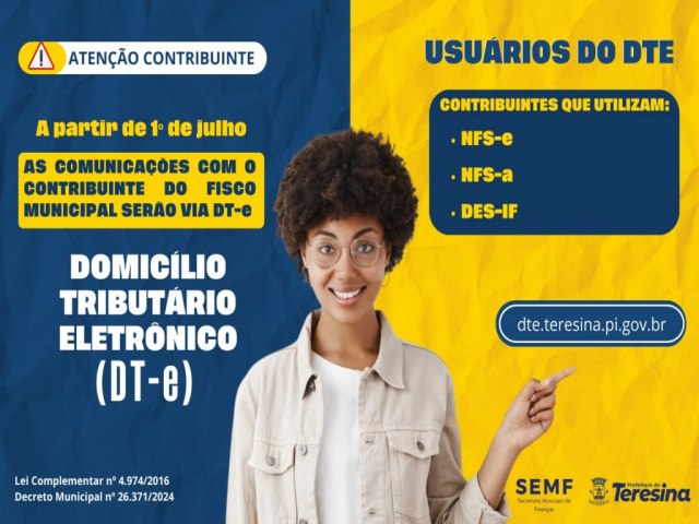 Prefeitura implanta o DT-e, uma nova plataforma de comunicao entre fisco e contribuinte