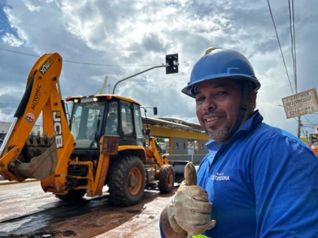 Obras de saneamento so realizadas em 10 bairros de Teresina