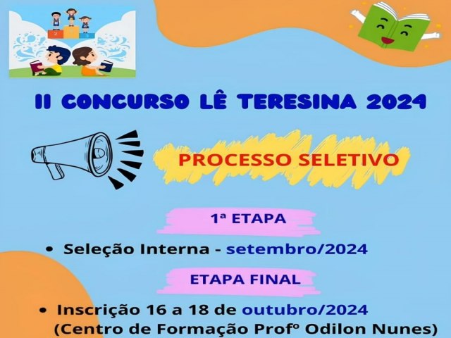 Semec realiza segunda edio do Concurso L Teresina