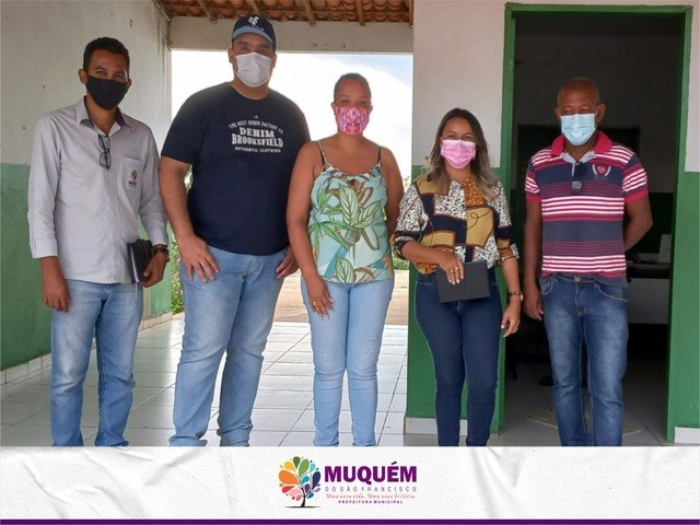 Uma Equipe da Prefeitura de Muquém realizou visitas na Rede Municipal de ensino para realização de melhorias nas escolas.