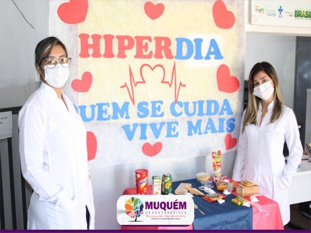 Aconteceu nas unidades de saúde de Muquém a “Campanha Hiperdia - Quem se cuida vive mais”.