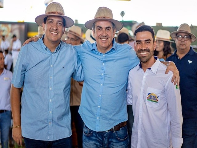 Danilo Henrique recepciona presidente nacional do PP, senador Ciro Nogueira, na Bahia Farm Show