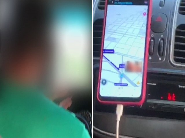 Uma passageira ficou indignada ao notar que o motorista de aplicativo estava assistindo a um vdeo pornografico