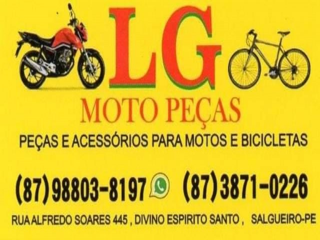 Confira os melhores preços em peças de moto na LG Moto Auto Peças no Bairro do Divino Espírito Santo em Salgueiro