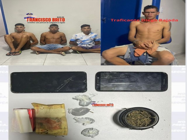 Policiais do GATI prende indivduos com drogas um deles comparsa do traficante 