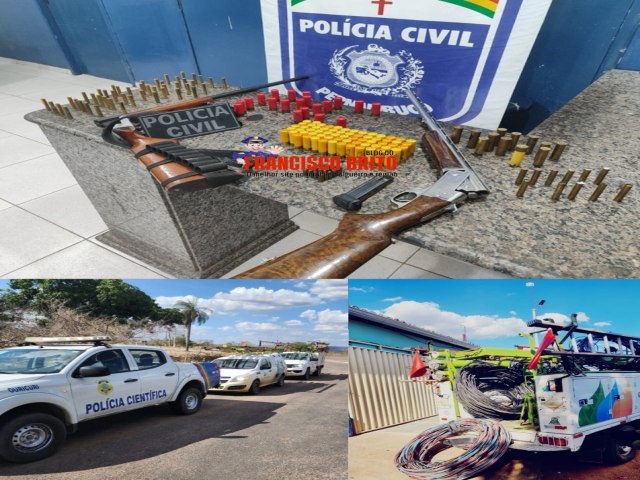 Polcia civil prende indivduo por furto de energia e apreende armas e munies em Araripina