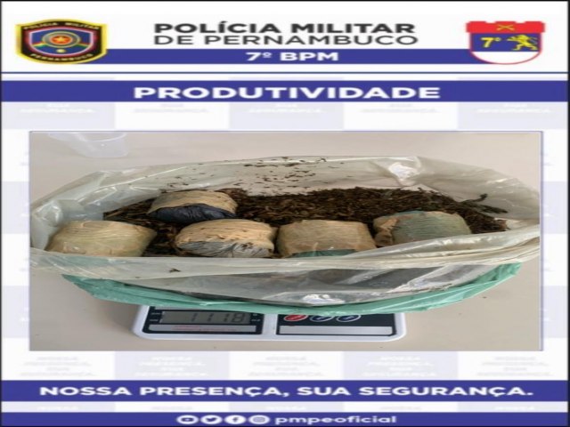 Traficantes em fuga: Polcia Militar apreende mais de 1 kg de maconha no distrito de Santa Rita em Ouricuri 