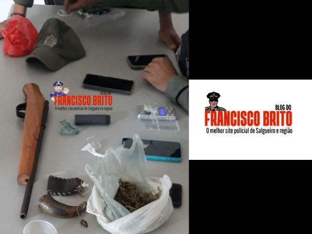 Polcia Militar desmantela ponto de venda de drogas em Serrita, casal de traficantes capturado durante operao.