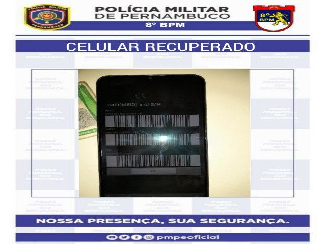 Homem tem celular roubado ao dar carona para estranho, com apoio do policial à paisana indivíduo é preso no bairro Santa Margarida em Salgueiro.