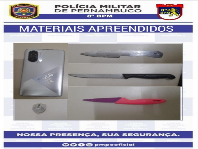 Indivduo rouba celular, vende em boca de fumo e acaba detido junto de traficante no bairro do Prado em Salgueiro.
