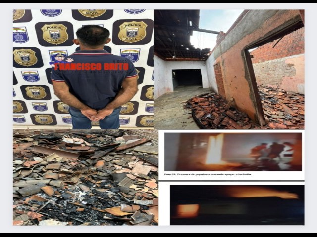 Polcia Civil prende indivduo aps quebrar medida protetiva e incendiar casa da esposa em Araripina