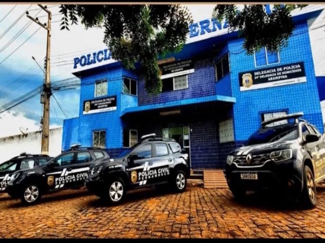 Polcia Civil de Araripina captura indivduo condenado pelo crime de homicdio no Tocantins.