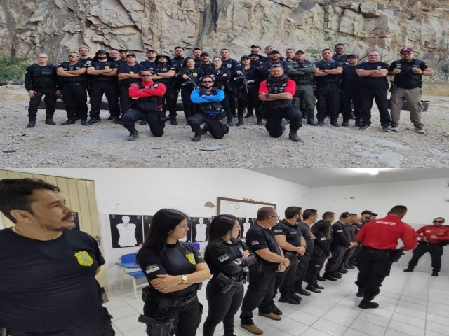 Curso de Capacitao em Carabina T4 e Pistola Glock G22 Gen5 Promove Aperfeioamento de Policiais em Salgueiro.