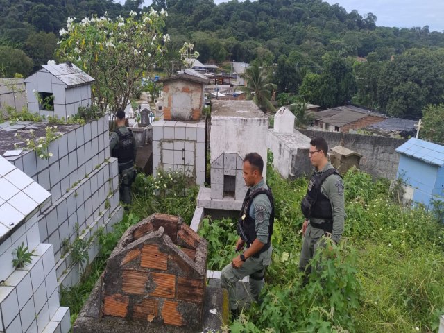 Drone identifica vendas   de drogas em cemitrio e polcia prende traficantes - Blog do Francisco Brito 