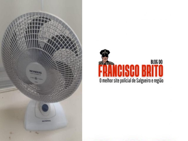 Filho furtou ventilador da me para trocar por drogas enquanto ela rezava no muro  e preso em Salgueiro.