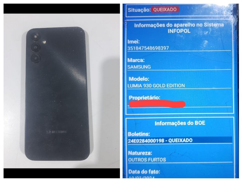 Mulher  detida pela Polcia Militar com celular produto de furto em Parnamirim, no Serto de PE