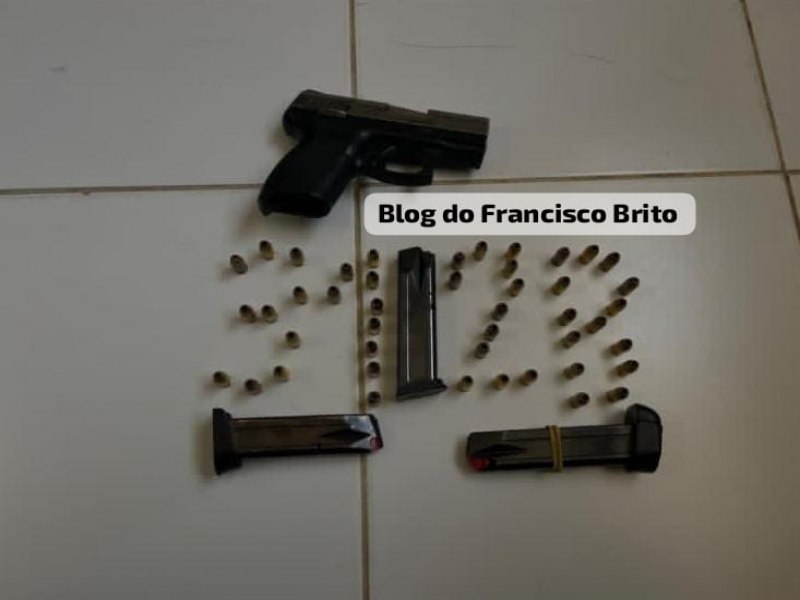 Indivduo tenta fugir, mas  preso pela Polcia Militar da 2CIPM com pistola e munies em Oroc 