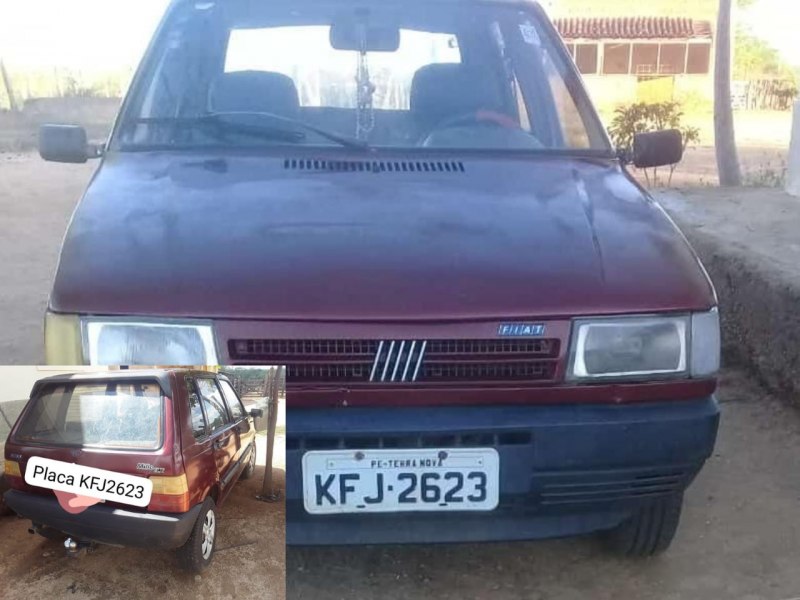 Carro Fiat Uno  roubado na festa de Guarani, distrito de Terra Nova - Blog do Francisco Brito 