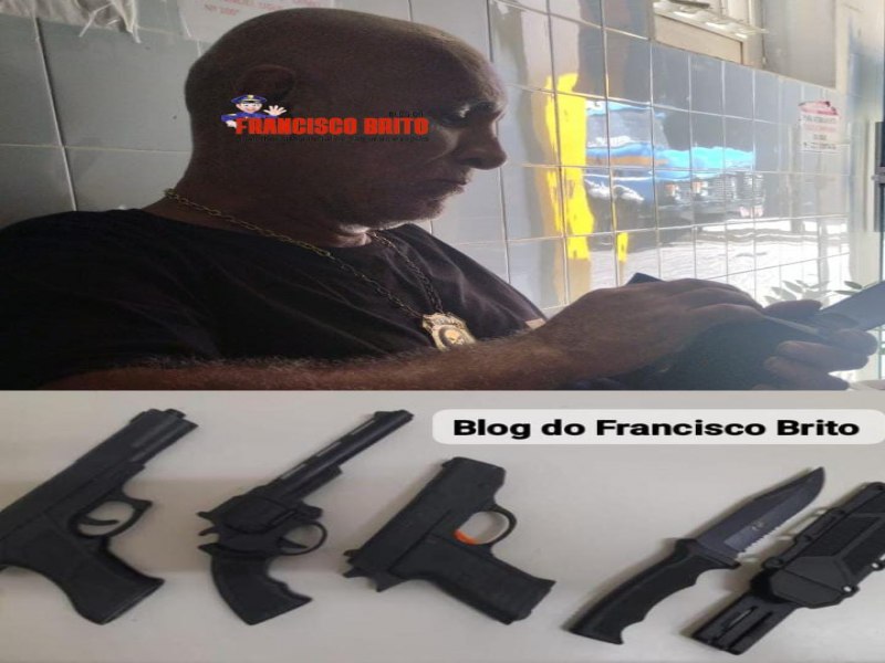 Falso perito criminal  detido com rplicas de armas e colete policial aps alegar investigaes em Salgueiro