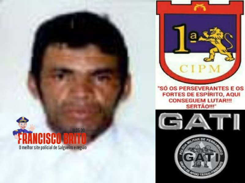 GATI da 1 CIPM prende homicida com mandado de priso na zona rural de Floresta