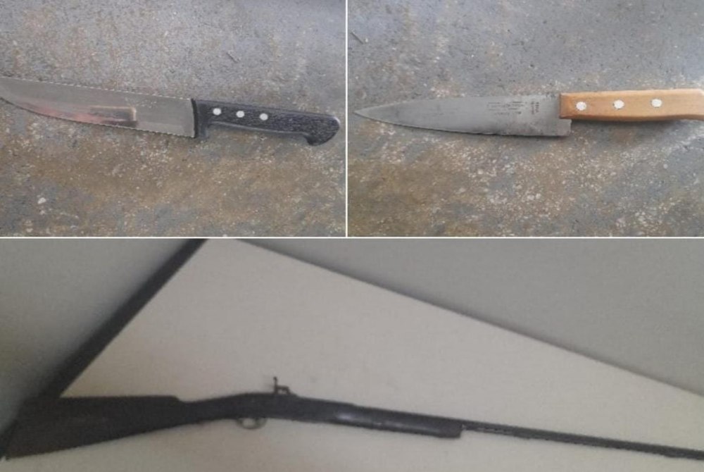 Homem � flagrado com espingarda artesanal e materiais para recarga em Salgueiro