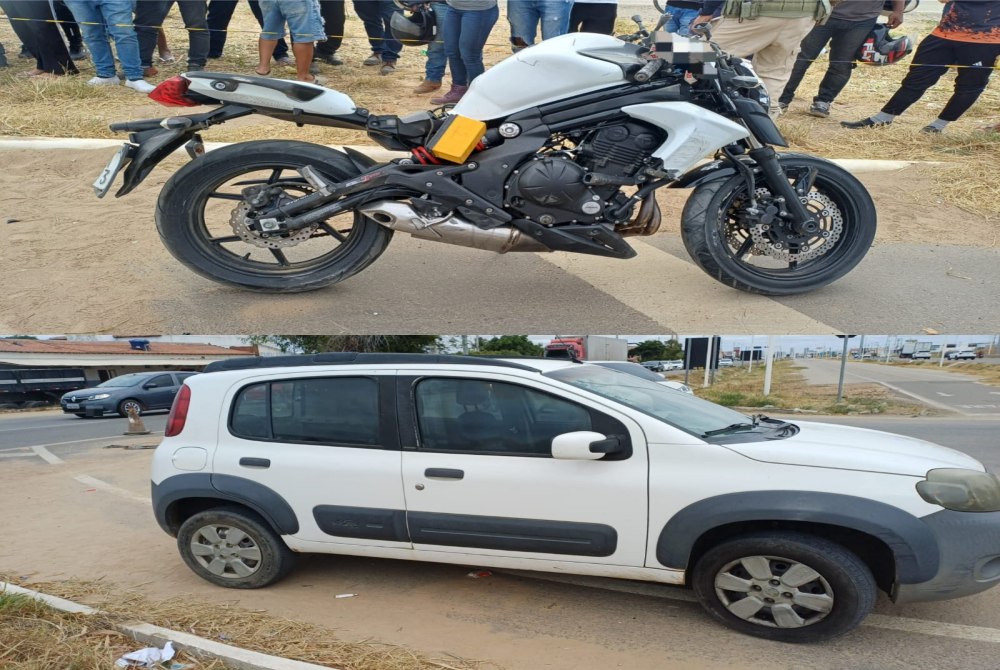 Mulher morre ap�s colis�o com carro e choque contra poste na BR-428, em Petrolina