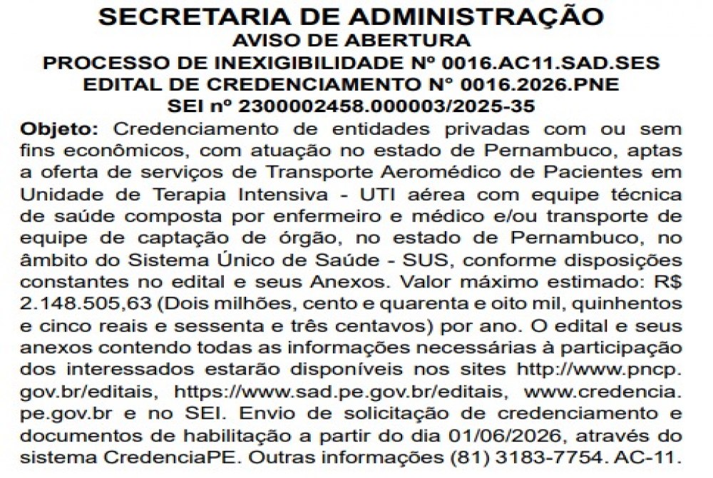 Para seguir usando avi�o UTI, Raquel prepara contrata��o de at� R$ 10,7 milh�es sem licita��o para transporte aerom�dico