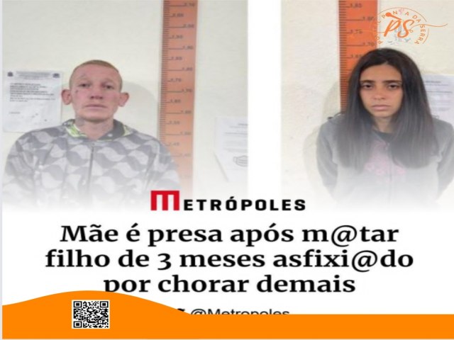 Mulher  investigada por asfixiar filho.