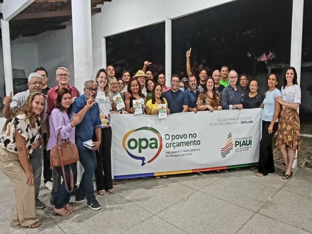 OPA encerra etapa de inscrio de propostas com participao popular