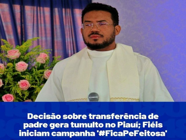 A populao de Bocaina est profundamente abalada com a recente notcia da transferncia do padre .