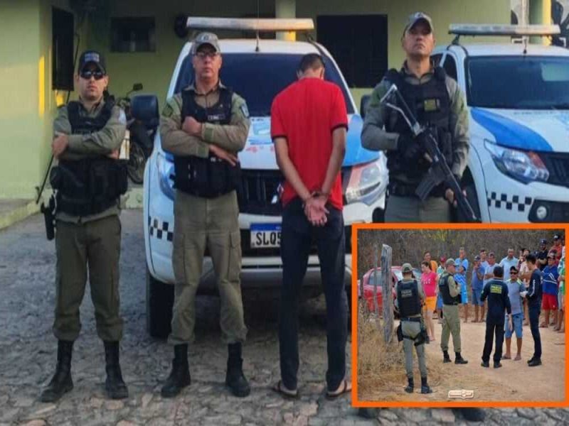 Poucas horas aps o crime, Polcia prende acusado de homicdio em Alegrete do Piau