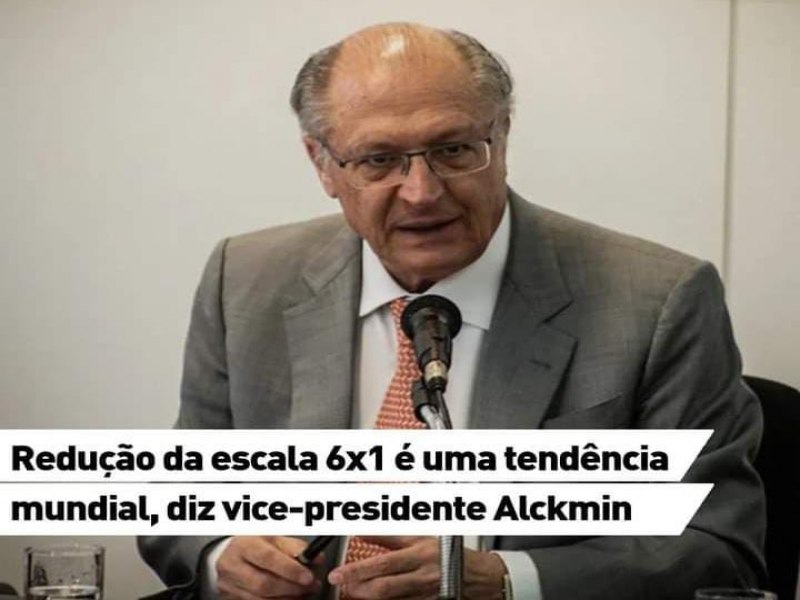 O vice-presidente Geraldo Alckmin afirmou nesta tera-feira (12) que o governo ainda no discutiu a reduo da escala 6x1,