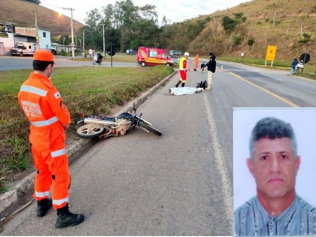 Muria - Motociclista morre em acidente na BR-116 na altura do bairro Bela Vista