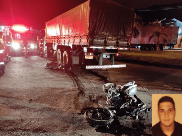 Muria - Motociclista de 24 anos morre em acidente com caminho na BR-116 no Bela Vista